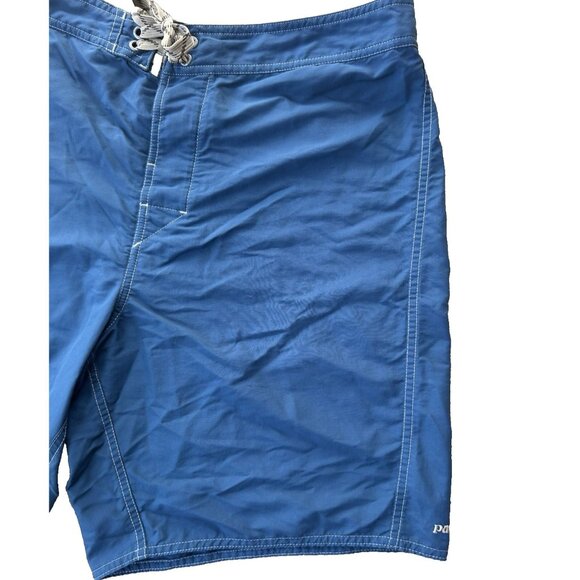 Patagonia 86769 Blue Minimalist Wavefarer Board Shorts Swim Surf Men's Size 36 - Picture 5 of 9